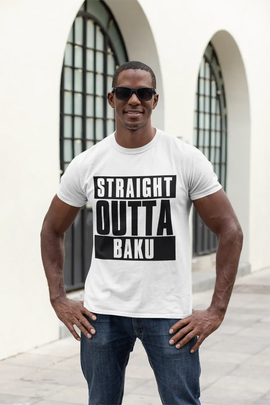 Straight Outta Baku, Men's Short Sleeve Round Neck T-shirt 00027
