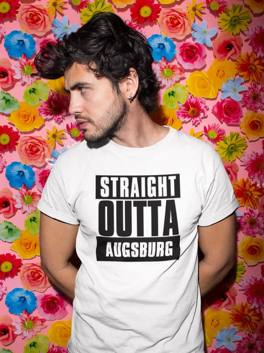 Straight Outta Augsburg, Men's Short Sleeve Round Neck T-shirt 00027