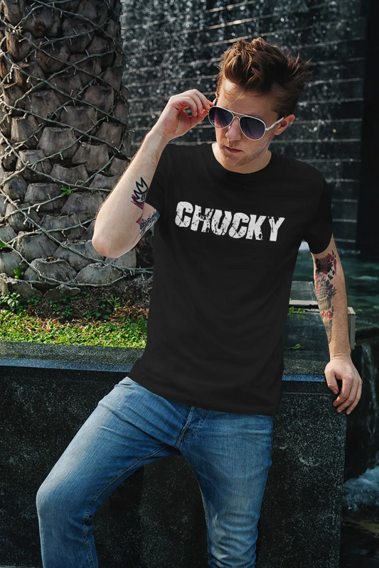 chucky Men's Vintage T shirt Black Birthday Gift 00554