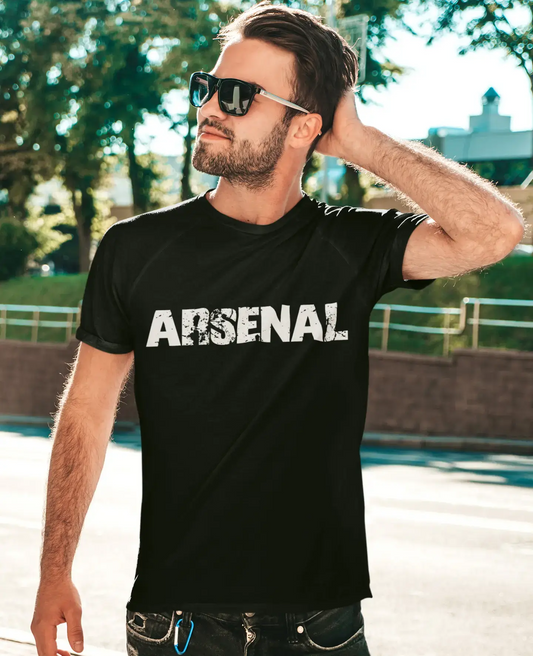 arsenal Men's Vintage T shirt Black Birthday Gift 00555