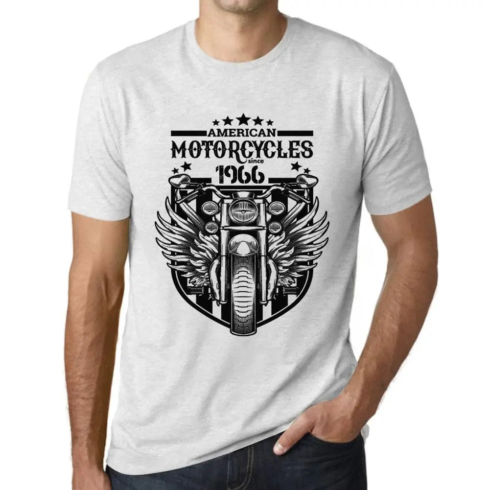 Men's Graphic T-Shirt Motorcycles Since 1966 58th Birthday Anniversary 58 Year Old Gift 1966 Vintage Eco-Friendly Short Sleeve Novelty Tee
