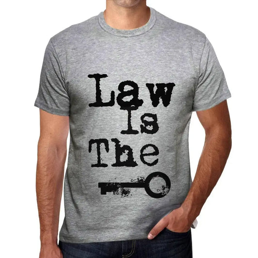 Men's Graphic T-Shirt Law Is The Key Eco-Friendly Limited Edition Short Sleeve Tee-Shirt Vintage Birthday Gift Novelty