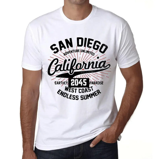 Men's Graphic T-Shirt San Diego California Endless Summer 2045