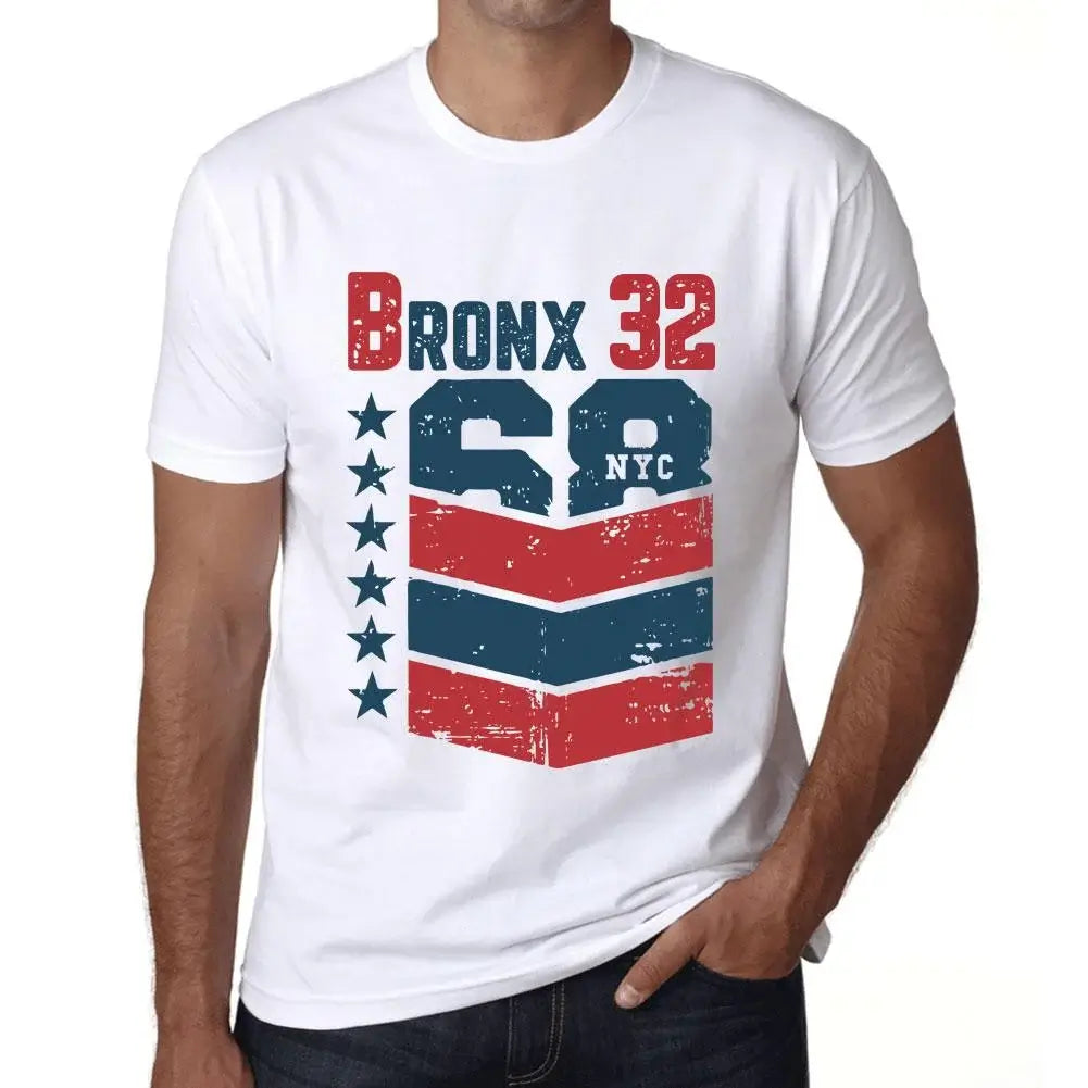 Men's Graphic T-Shirt Bronx 32 32nd Birthday Anniversary 32 Year Old Gift 1992 Vintage Eco-Friendly Short Sleeve Novelty Tee