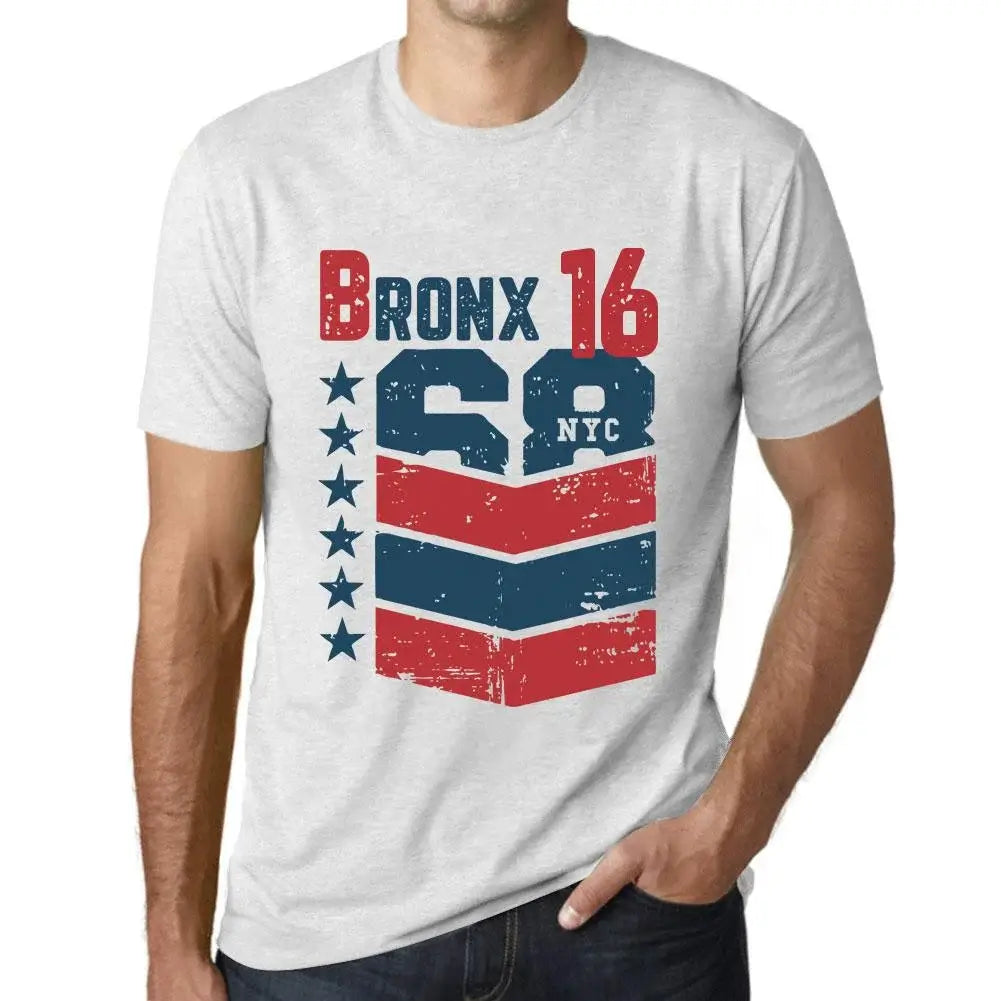 Men's Graphic T-Shirt Bronx 16 16th Birthday Anniversary 16 Year Old Gift 2008 Vintage Eco-Friendly Short Sleeve Novelty Tee