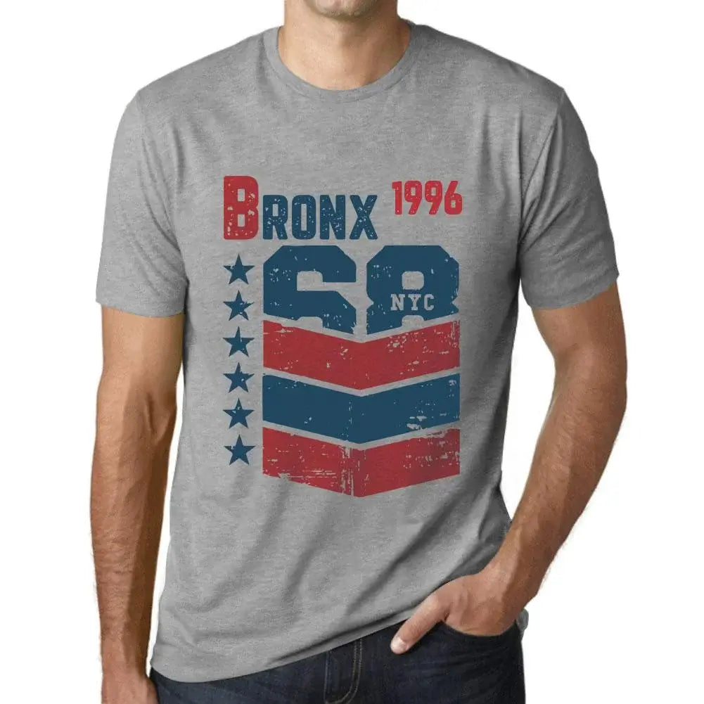 Men's Graphic T-Shirt Bronx 1996 28th Birthday Anniversary 28 Year Old Gift 1996 Vintage Eco-Friendly Short Sleeve Novelty Tee