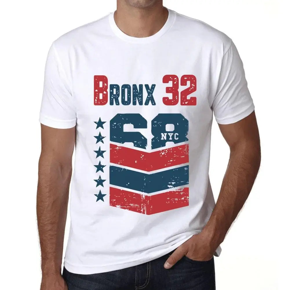 Men's Graphic T-Shirt Bronx 32 32nd Birthday Anniversary 32 Year Old Gift 1992 Vintage Eco-Friendly Short Sleeve Novelty Tee