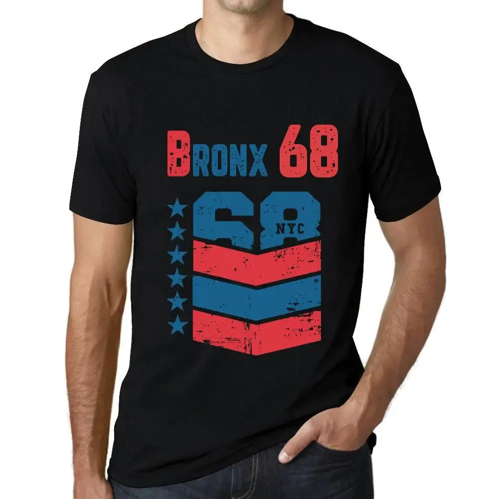 Men's Graphic T-Shirt Bronx 68 68th Birthday Anniversary 68 Year Old Gift 1956 Vintage Eco-Friendly Short Sleeve Novelty Tee