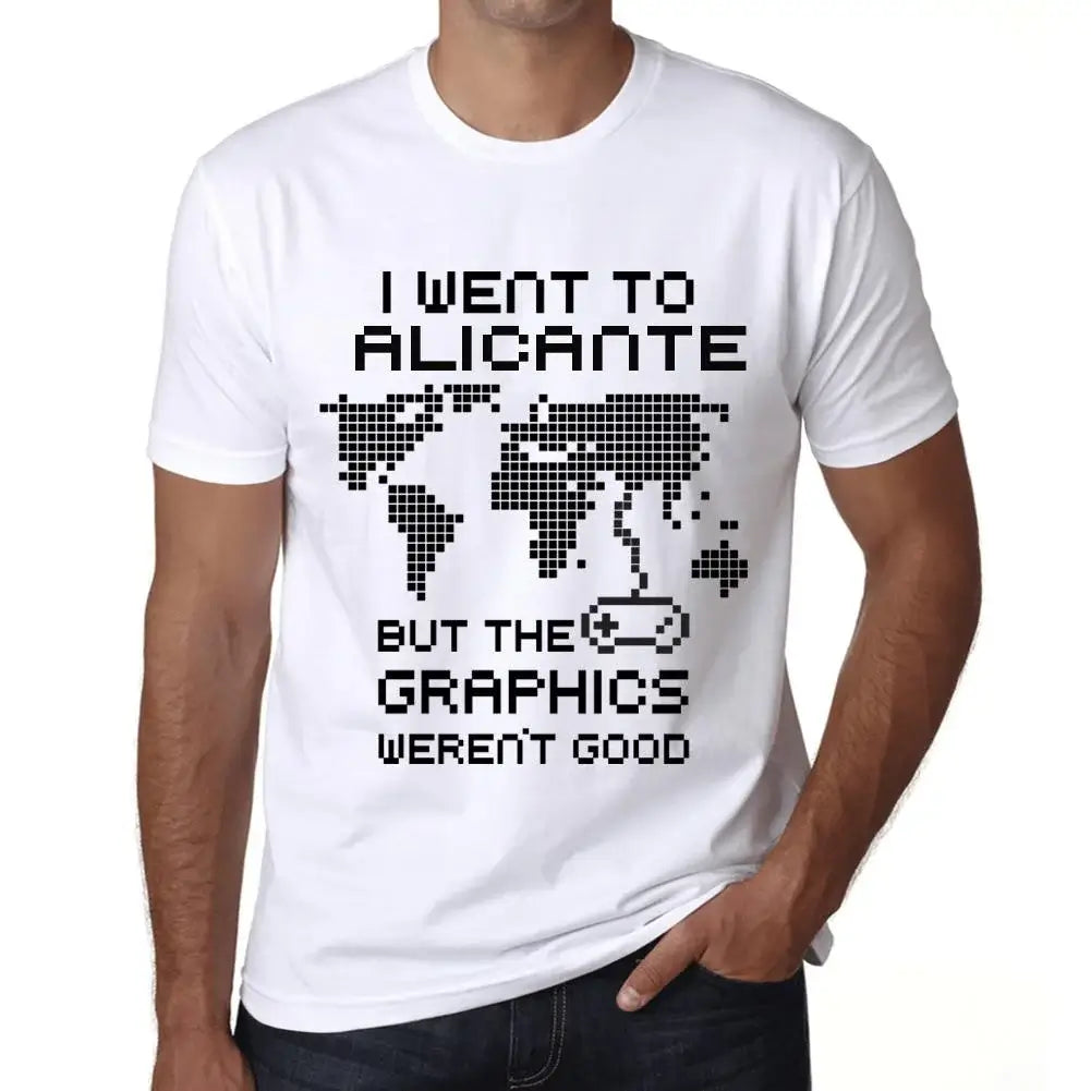 Men's Graphic T-Shirt I Went To Alicante But The Graphics Weren’t Good Eco-Friendly Limited Edition Short Sleeve Tee-Shirt Vintage Birthday Gift Novelty