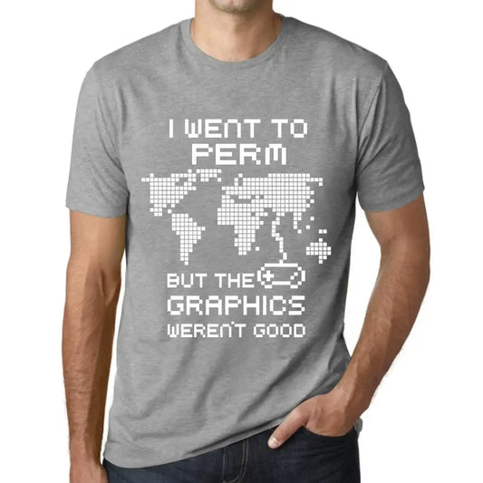 Men's Graphic T-Shirt I Went To Perm But The Graphics Weren’t Good Eco-Friendly Limited Edition Short Sleeve Tee-Shirt Vintage Birthday Gift Novelty