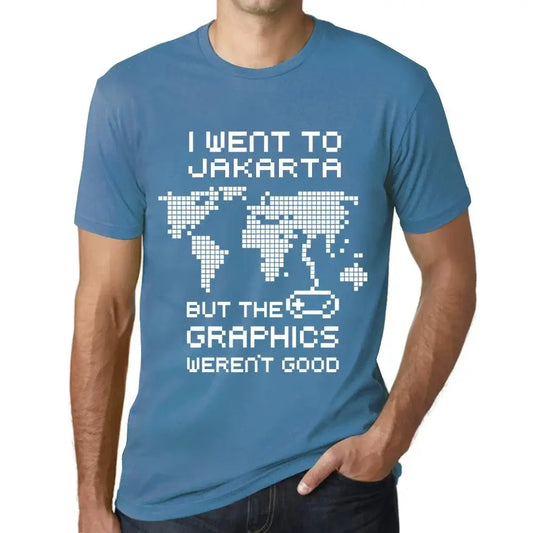 Men's Graphic T-Shirt I Went To Jakarta But The Graphics Weren’t Good Eco-Friendly Limited Edition Short Sleeve Tee-Shirt Vintage Birthday Gift Novelty