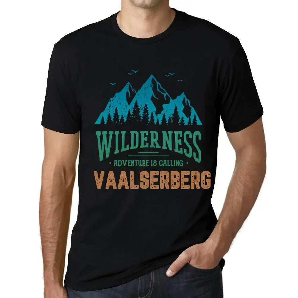 Men's Graphic T-Shirt Wilderness, Adventure Is Calling Vaalserberg Eco-Friendly Limited Edition Short Sleeve Tee-Shirt Vintage Birthday Gift Novelty