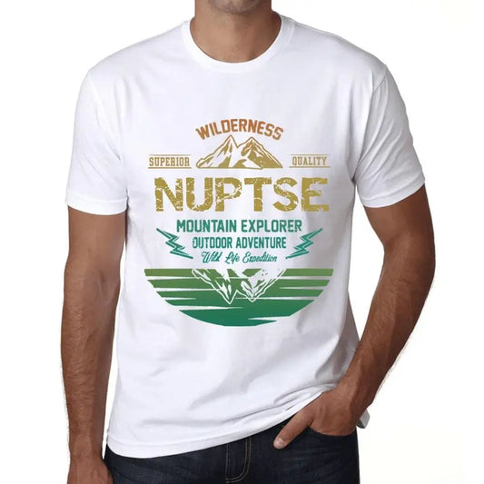 Men's Graphic T-Shirt Outdoor Adventure, Wilderness, Mountain Explorer Nuptse Eco-Friendly Limited Edition Short Sleeve Tee-Shirt Vintage Birthday Gift Novelty