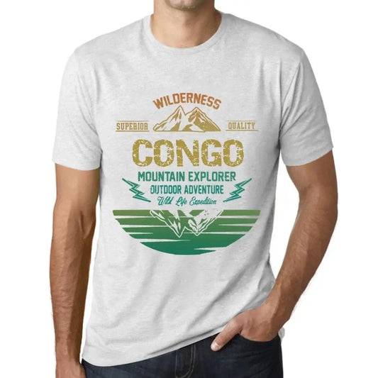 Men's Graphic T-Shirt Outdoor Adventure, Wilderness, Mountain Explorer Congo Eco-Friendly Limited Edition Short Sleeve Tee-Shirt Vintage Birthday Gift Novelty