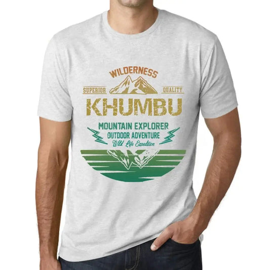Men's Graphic T-Shirt Outdoor Adventure, Wilderness, Mountain Explorer Khumbu Eco-Friendly Limited Edition Short Sleeve Tee-Shirt Vintage Birthday Gift Novelty