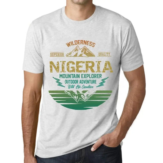 Men's Graphic T-Shirt Outdoor Adventure, Wilderness, Mountain Explorer Nigeria Eco-Friendly Limited Edition Short Sleeve Tee-Shirt Vintage Birthday Gift Novelty