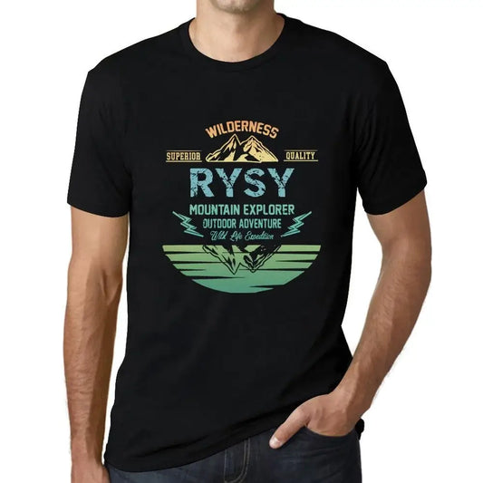 Men's Graphic T-Shirt Outdoor Adventure, Wilderness, Mountain Explorer Rysy Eco-Friendly Limited Edition Short Sleeve Tee-Shirt Vintage Birthday Gift Novelty