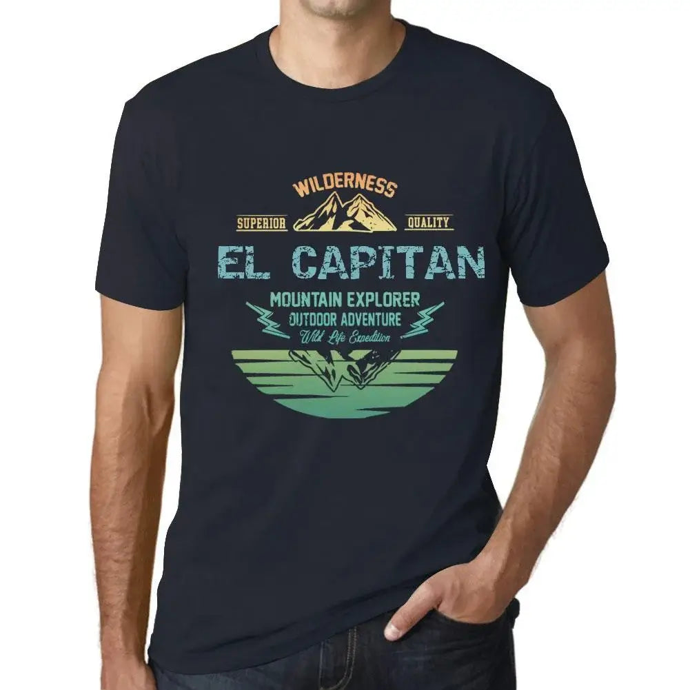 Men's Graphic T-Shirt Outdoor Adventure, Wilderness, Mountain Explorer El Capitan Eco-Friendly Limited Edition Short Sleeve Tee-Shirt Vintage Birthday Gift Novelty