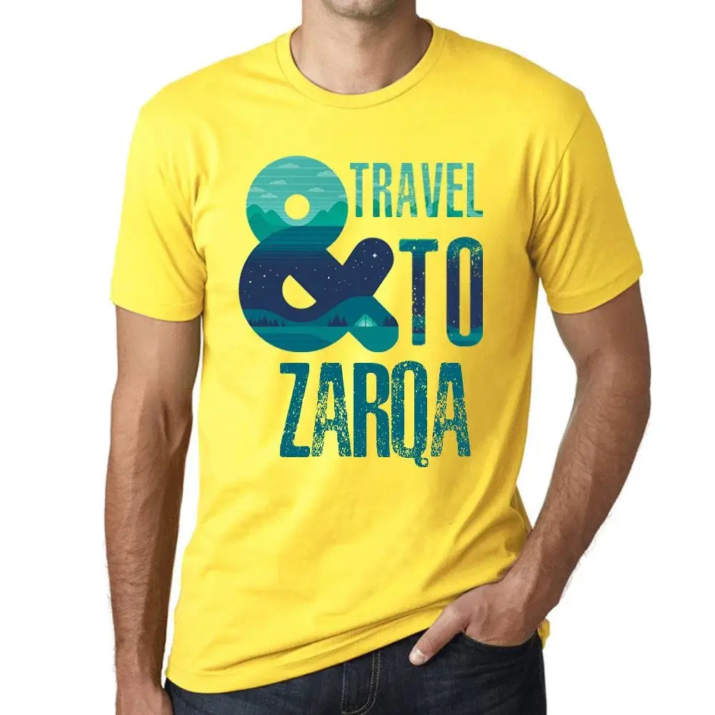 Men's Graphic T-Shirt And Travel To Zarqa Eco-Friendly Limited Edition Short Sleeve Tee-Shirt Vintage Birthday Gift Novelty