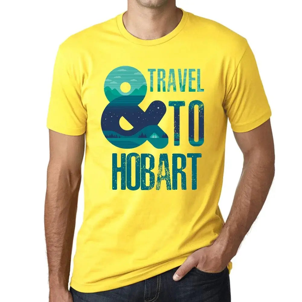 Men's Graphic T-Shirt And Travel To Hobart Eco-Friendly Limited Edition Short Sleeve Tee-Shirt Vintage Birthday Gift Novelty