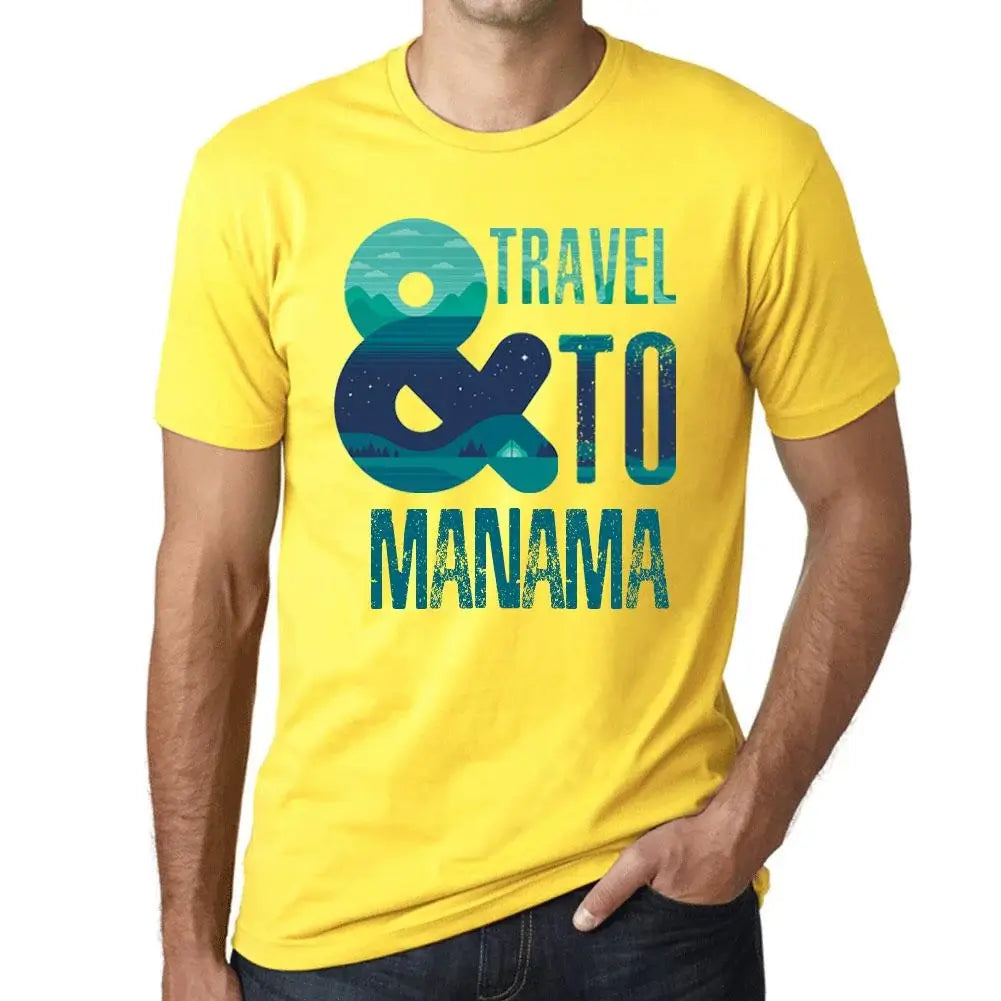 Men's Graphic T-Shirt And Travel To Manama Eco-Friendly Limited Edition Short Sleeve Tee-Shirt Vintage Birthday Gift Novelty