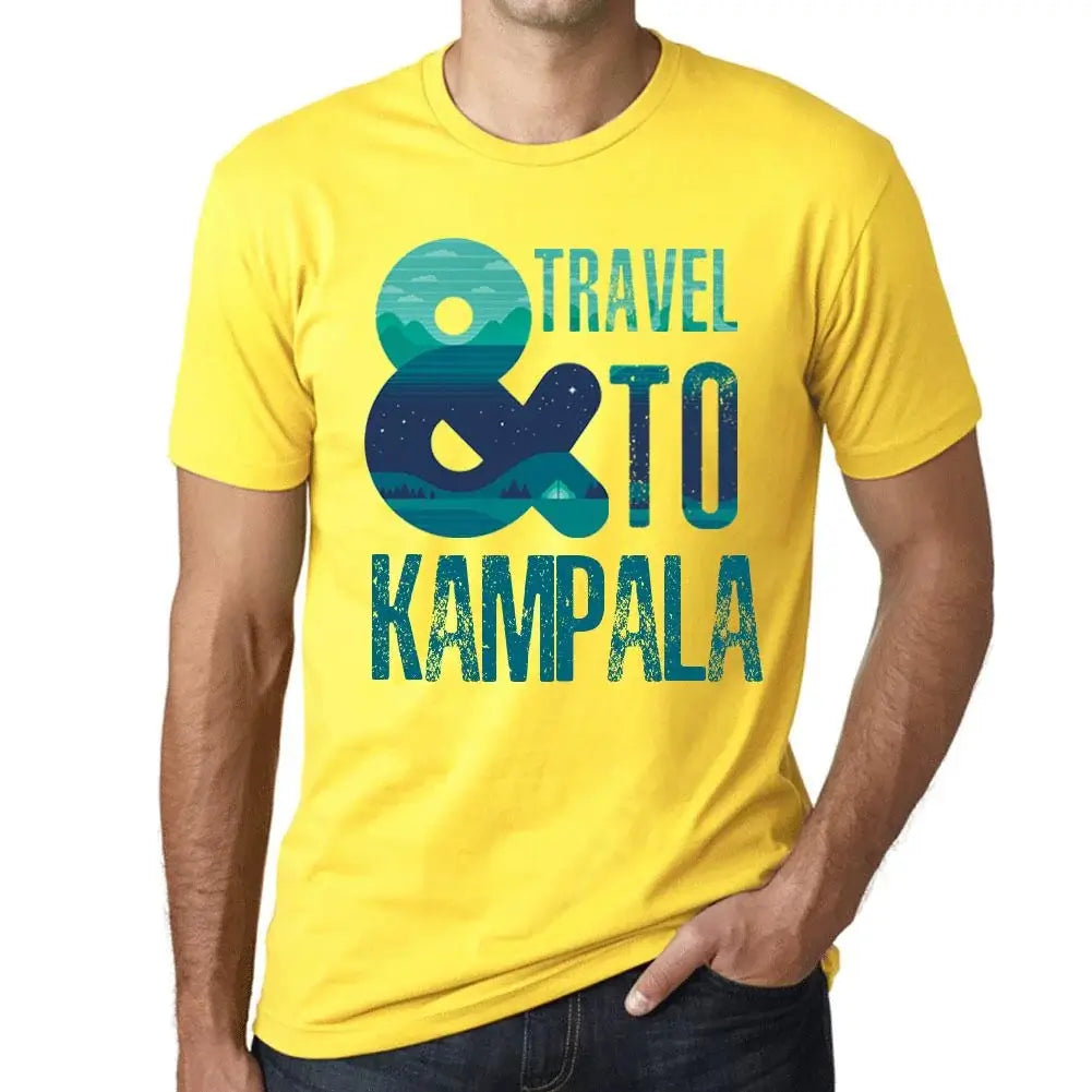 Men's Graphic T-Shirt And Travel To Kampala Eco-Friendly Limited Edition Short Sleeve Tee-Shirt Vintage Birthday Gift Novelty