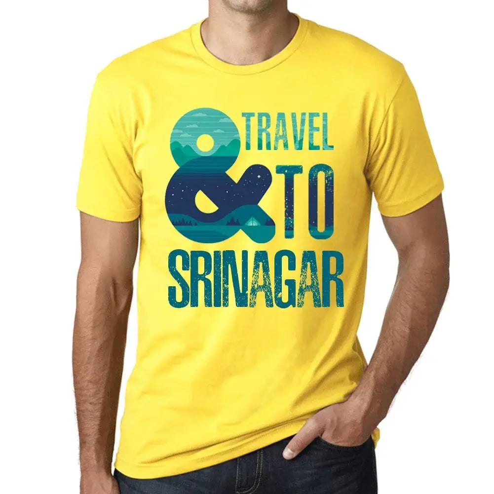 Men's Graphic T-Shirt And Travel To Srinagar Eco-Friendly Limited Edition Short Sleeve Tee-Shirt Vintage Birthday Gift Novelty