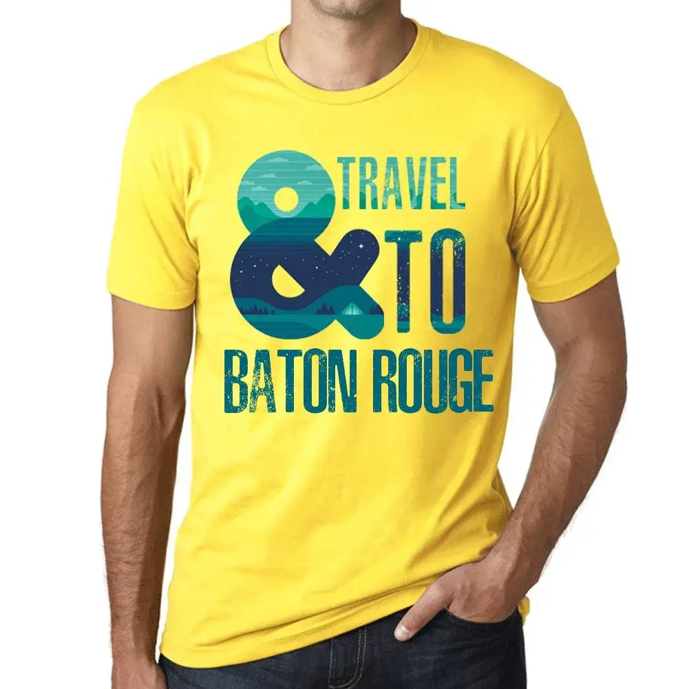 Men's Graphic T-Shirt And Travel To Baton Eco-Friendly Limited Edition Short Sleeve Tee-Shirt Vintage Birthday Gift Novelty