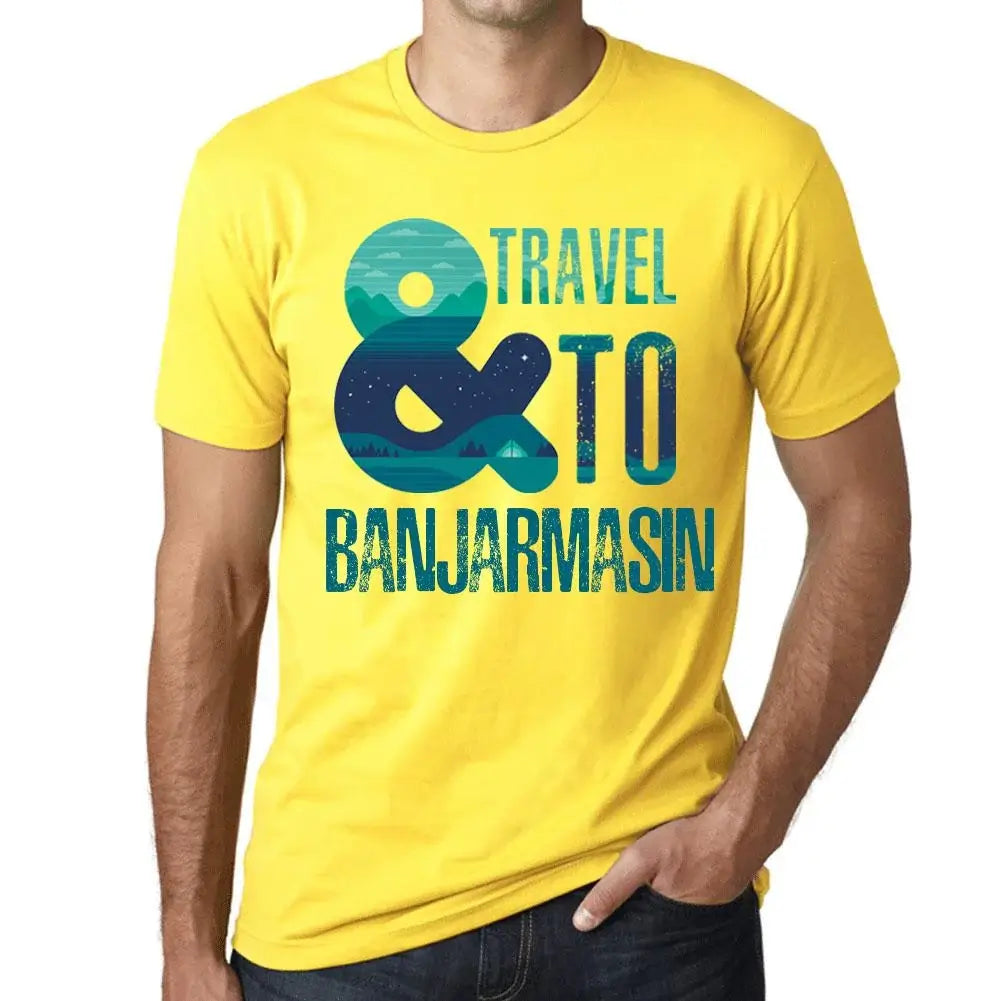 Men's Graphic T-Shirt And Travel To Banjarmasin Eco-Friendly Limited Edition Short Sleeve Tee-Shirt Vintage Birthday Gift Novelty