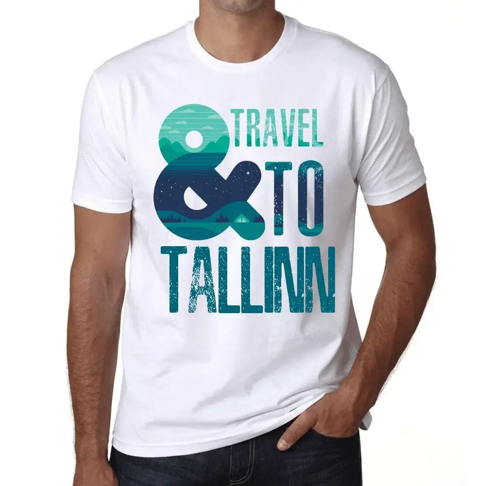 Men's Graphic T-Shirt And Travel To Tallinn Eco-Friendly Limited Edition Short Sleeve Tee-Shirt Vintage Birthday Gift Novelty