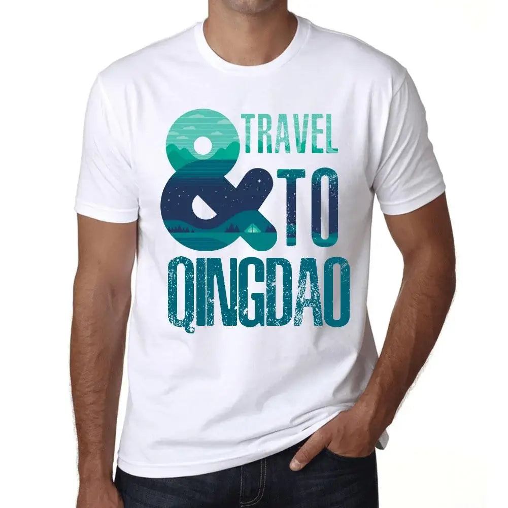 Men's Graphic T-Shirt And Travel To Qingdao Eco-Friendly Limited Edition Short Sleeve Tee-Shirt Vintage Birthday Gift Novelty