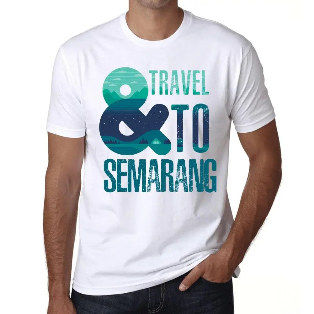 Men's Graphic T-Shirt And Travel To Semarang Eco-Friendly Limited Edition Short Sleeve Tee-Shirt Vintage Birthday Gift Novelty