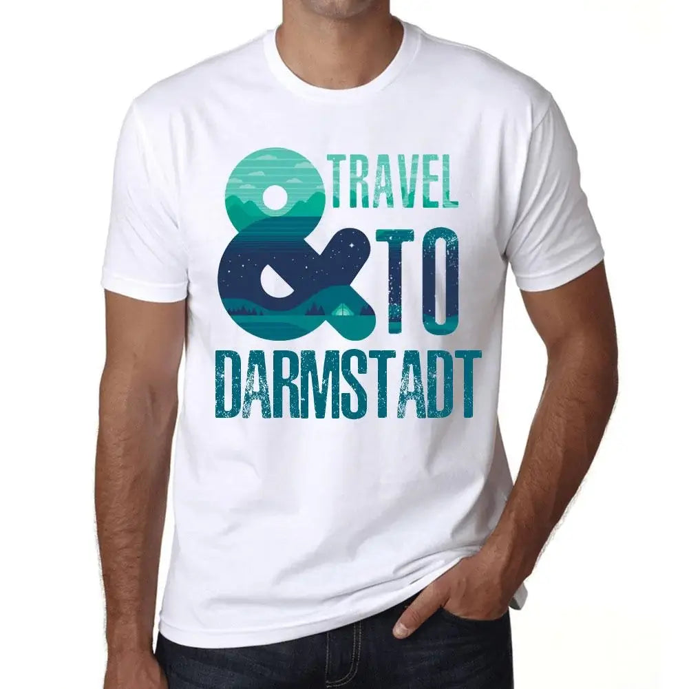 Men's Graphic T-Shirt And Travel To Darmstadt Eco-Friendly Limited Edition Short Sleeve Tee-Shirt Vintage Birthday Gift Novelty
