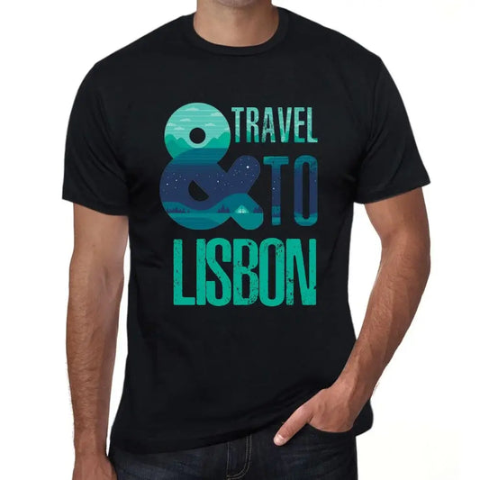 Men's Graphic T-Shirt And Travel To Lisbon Eco-Friendly Limited Edition Short Sleeve Tee-Shirt Vintage Birthday Gift Novelty