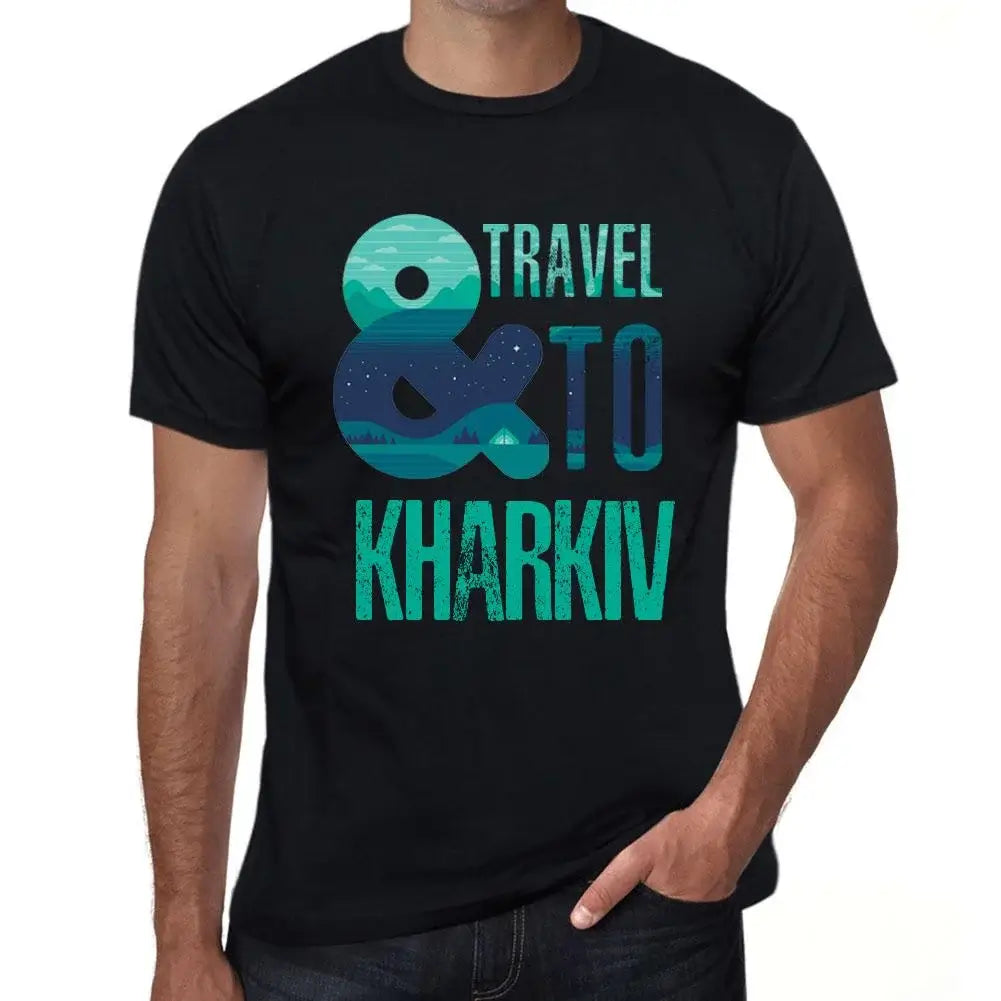 Men's Graphic T-Shirt And Travel To Kharkiv Eco-Friendly Limited Edition Short Sleeve Tee-Shirt Vintage Birthday Gift Novelty