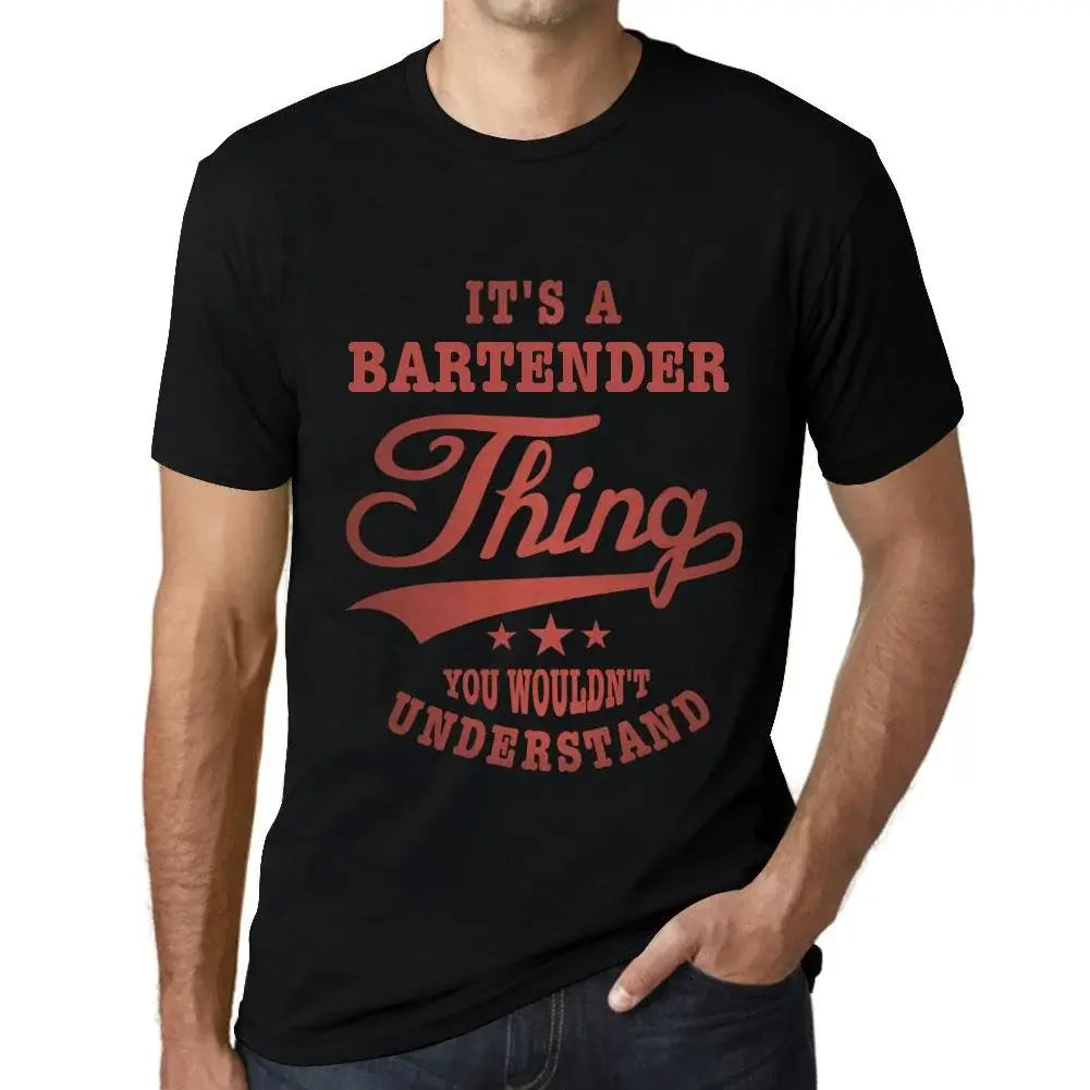 Men's Graphic T-Shirt It's A Bartender Thing You Wouldn’t Understand Eco-Friendly Limited Edition Short Sleeve Tee-Shirt Vintage Birthday Gift Novelty