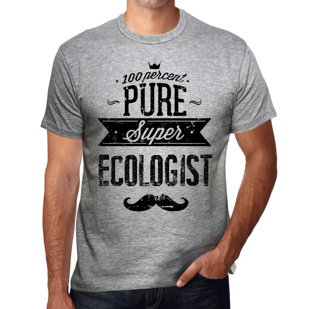 Men's Graphic T-Shirt 100% Pure Super Ecologist Eco-Friendly Limited Edition Short Sleeve Tee-Shirt Vintage Birthday Gift Novelty