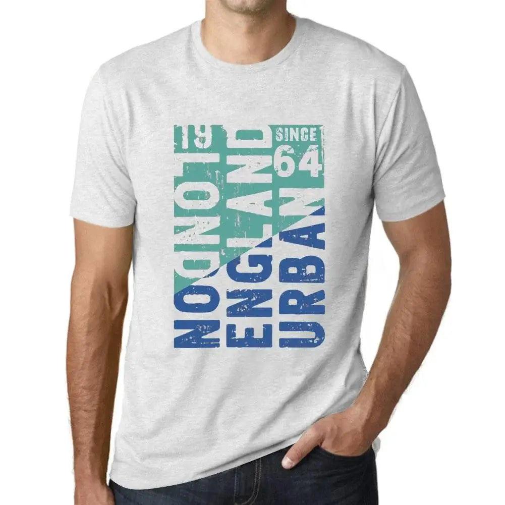 Men's Graphic T-Shirt London England Urban Since 64 60th Birthday Anniversary 60 Year Old Gift 1964 Vintage Eco-Friendly Short Sleeve Novelty Tee