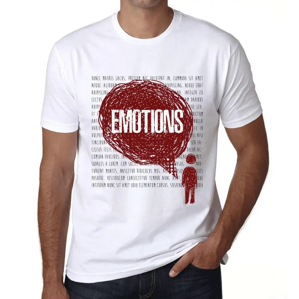 Men's Graphic T-Shirt Thoughts Emotions Eco-Friendly Limited Edition Short Sleeve Tee-Shirt Vintage Birthday Gift Novelty