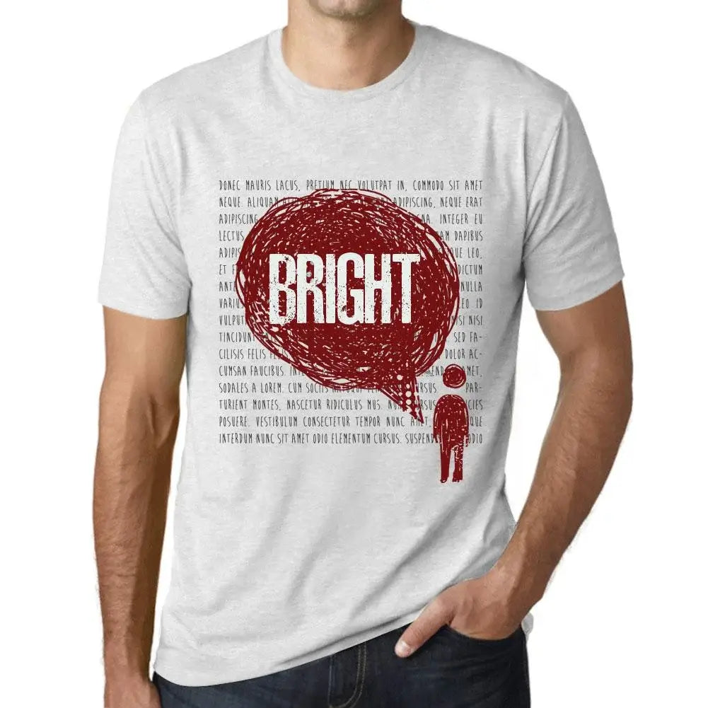 Men's Graphic T-Shirt Thoughts Bright Eco-Friendly Limited Edition Short Sleeve Tee-Shirt Vintage Birthday Gift Novelty