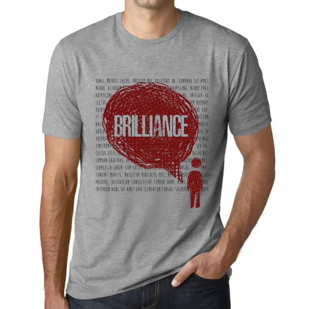 Men's Graphic T-Shirt Thoughts Brilliance Eco-Friendly Limited Edition Short Sleeve Tee-Shirt Vintage Birthday Gift Novelty