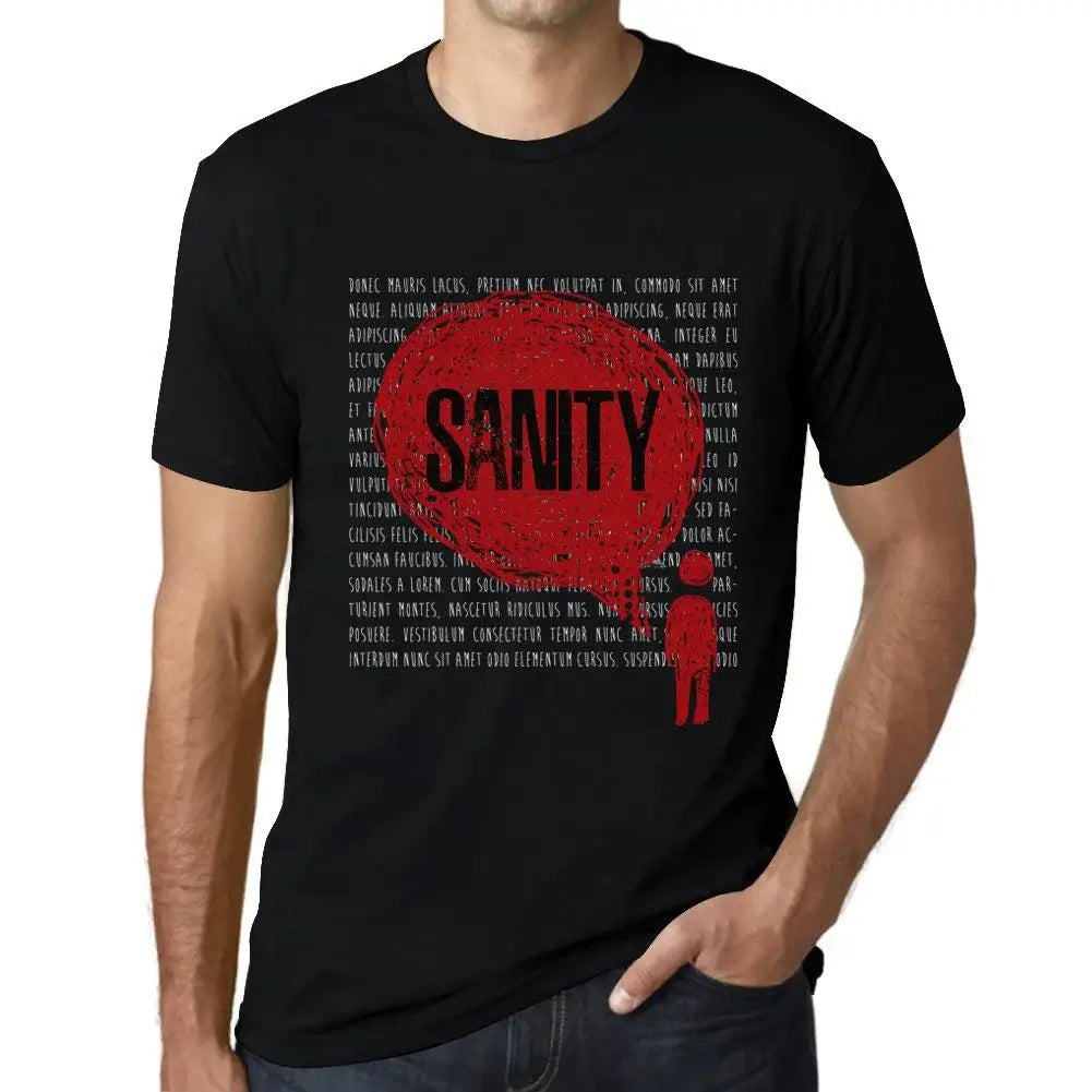 Men's Graphic T-Shirt Thoughts Sanity Eco-Friendly Limited Edition Short Sleeve Tee-Shirt Vintage Birthday Gift Novelty