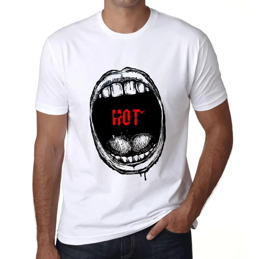 Men's Graphic T-Shirt Mouth Expressions Hot Eco-Friendly Limited Edition Short Sleeve Tee-Shirt Vintage Birthday Gift Novelty