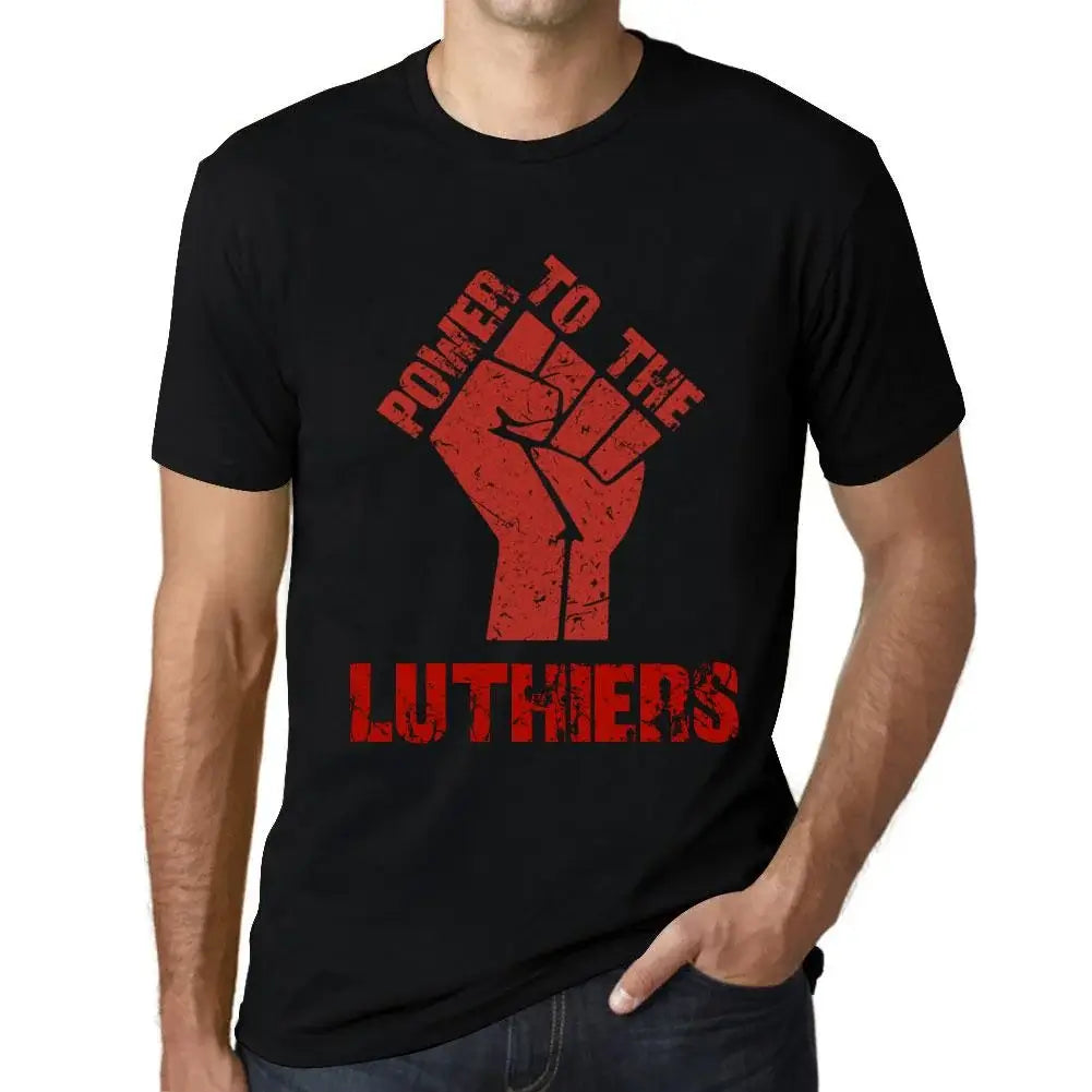 Men's Graphic T-Shirt Power To The Luthiers Eco-Friendly Limited Edition Short Sleeve Tee-Shirt Vintage Birthday Gift Novelty