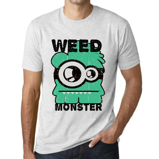 Men's Graphic T-Shirt Weed Monster Eco-Friendly Limited Edition Short Sleeve Tee-Shirt Vintage Birthday Gift Novelty