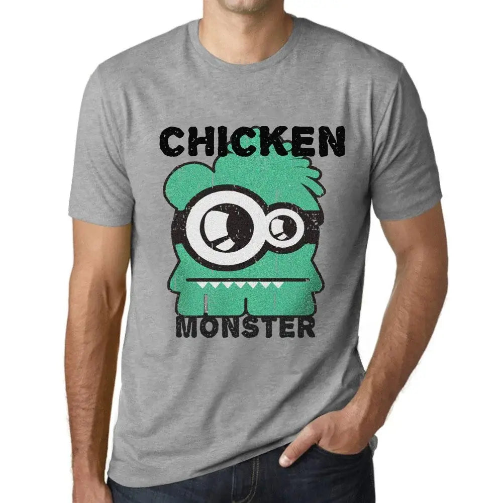 Men's Graphic T-Shirt Chicken Monster Eco-Friendly Limited Edition Short Sleeve Tee-Shirt Vintage Birthday Gift Novelty