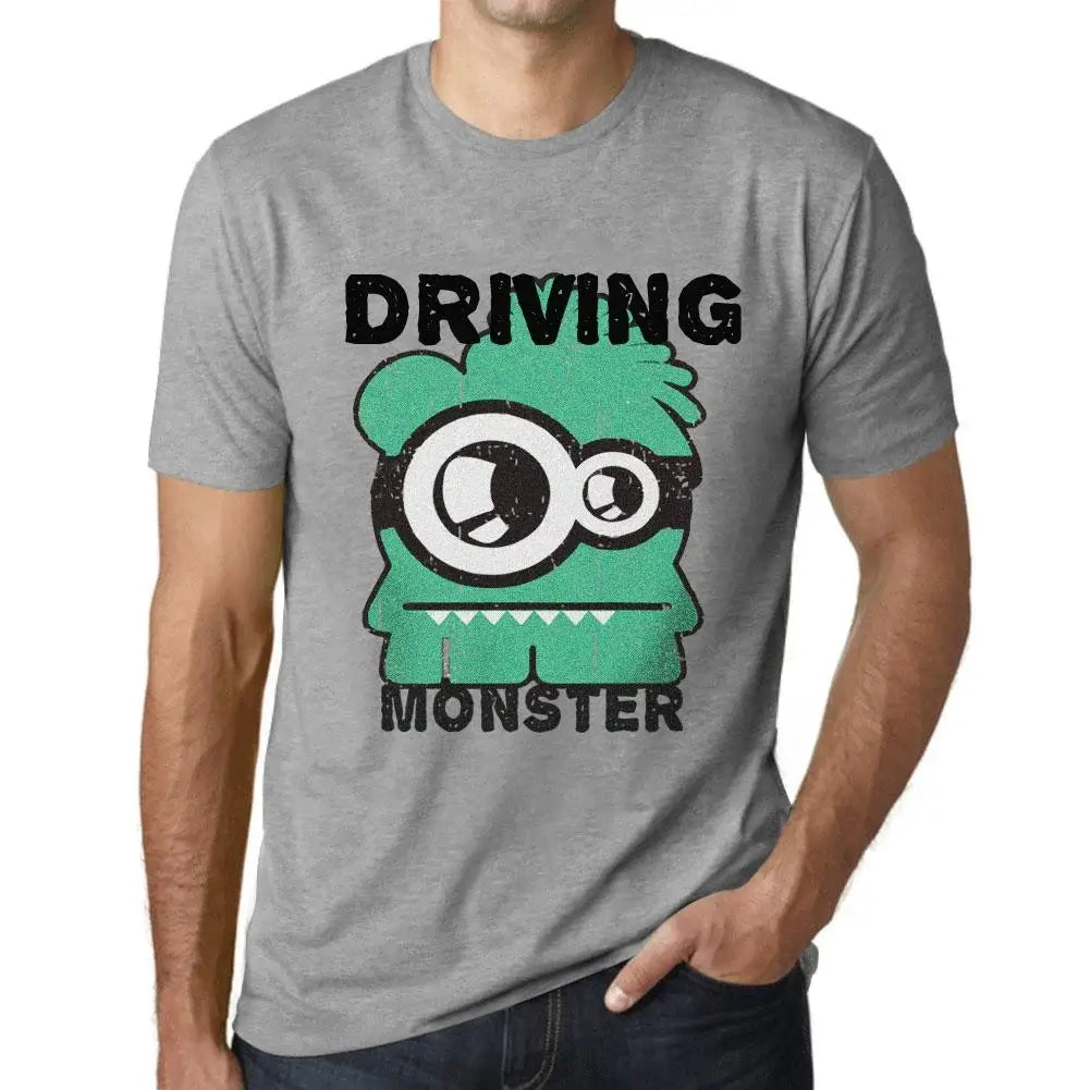 Men's Graphic T-Shirt Driving Monster Eco-Friendly Limited Edition Short Sleeve Tee-Shirt Vintage Birthday Gift Novelty