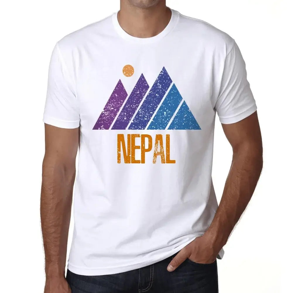 Men's Graphic T-Shirt Mountain Nepal Eco-Friendly Limited Edition Short Sleeve Tee-Shirt Vintage Birthday Gift Novelty