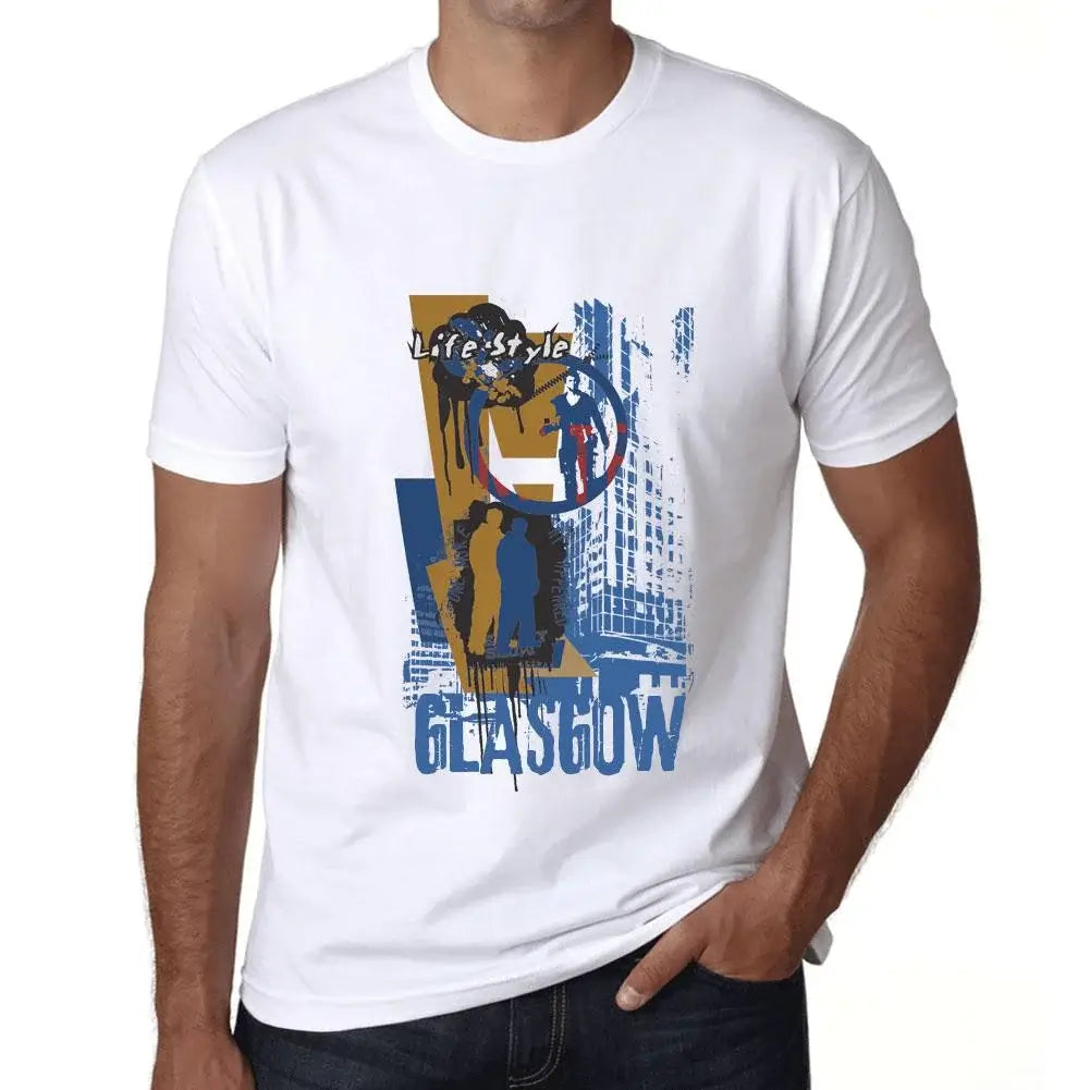 Men's Graphic T-Shirt Glasgow Lifestyle Eco-Friendly Limited Edition Short Sleeve Tee-Shirt Vintage Birthday Gift Novelty