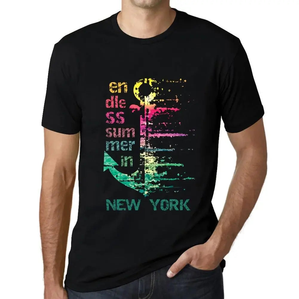 Men's Graphic T-Shirt Endless Summer In New York Eco-Friendly Limited Edition Short Sleeve Tee-Shirt Vintage Birthday Gift Novelty